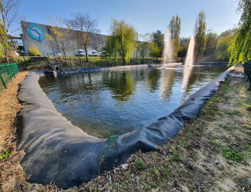 Travaux de réhabilitation d’un bassin de rétention des eaux pluviales